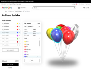 Party city's deals website